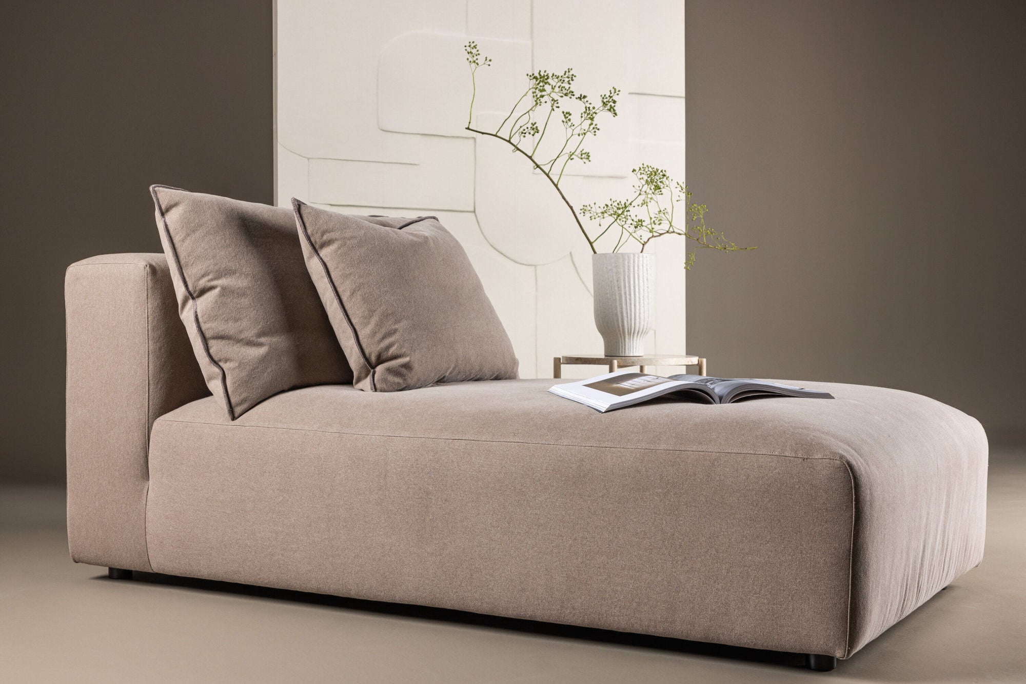 Vind Malö Daybed - Dark Brown Linen /