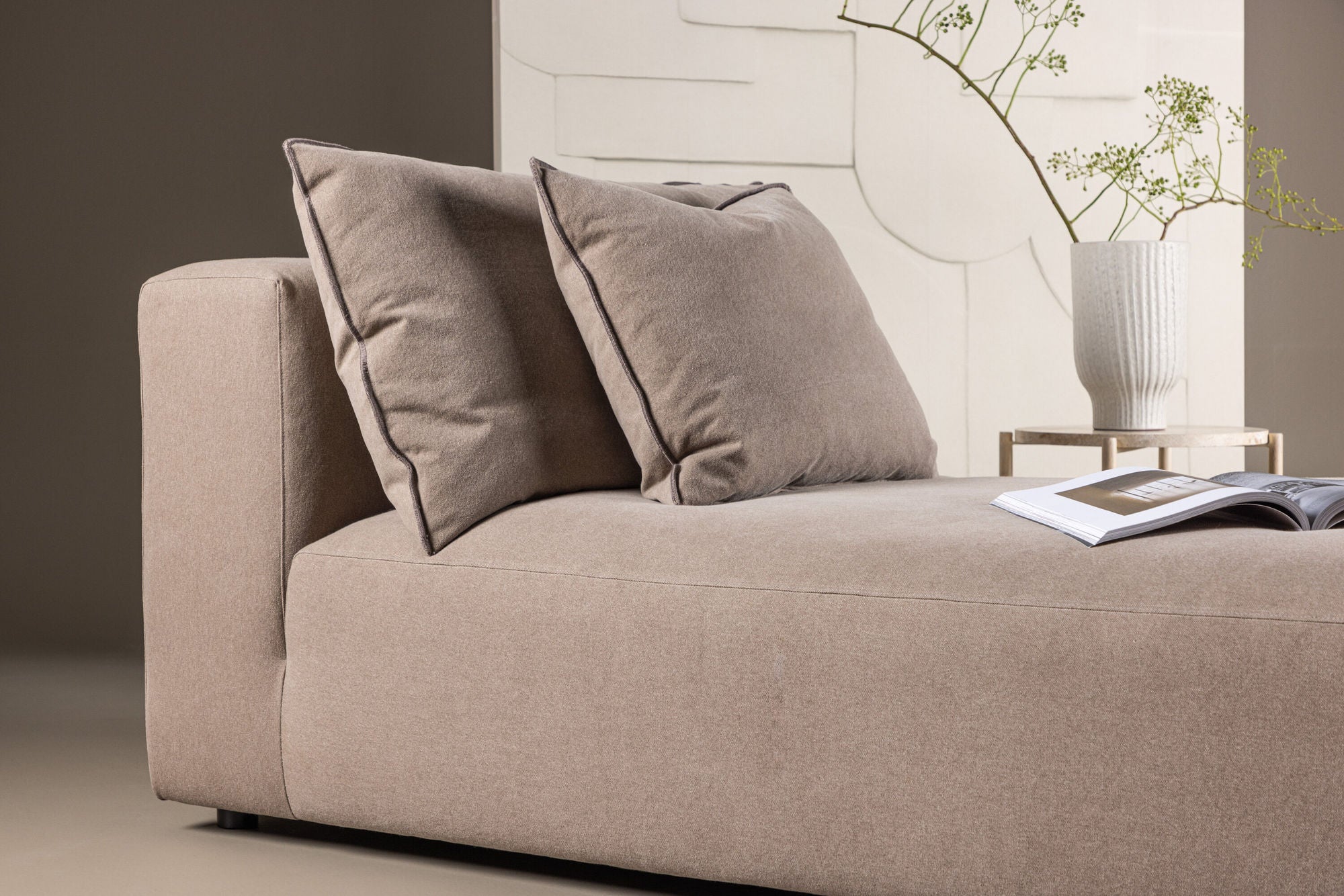 Vind Malö Daybed - Dark Brown Linen /
