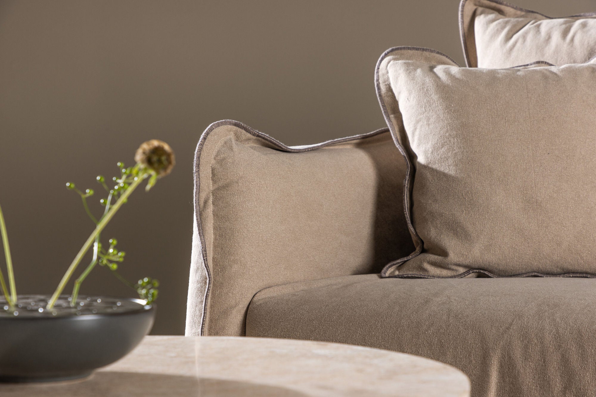 Vind Oskarshamn 3-seat Sofa - Beige/Brown /