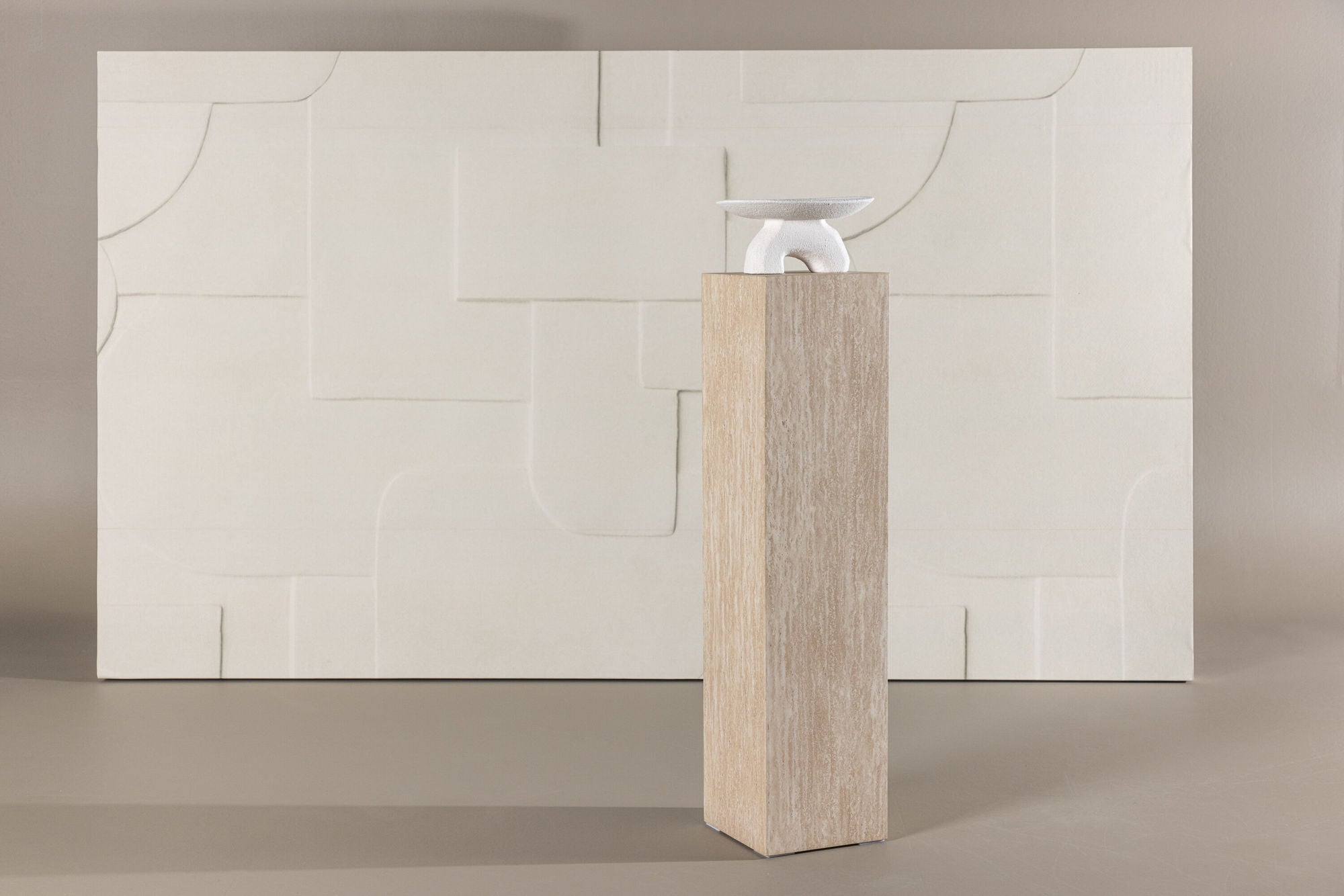 Vind Ramsvik Side bord 23x95 - Travertine look / FSC 100%