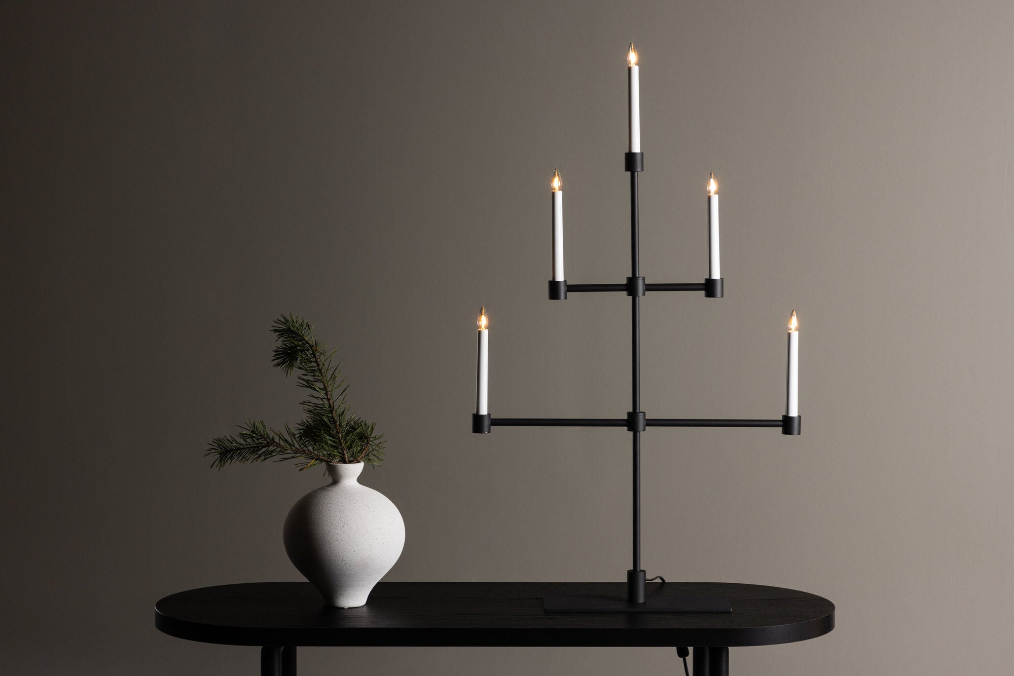 Venture Home Avoriaz bord lampe - Matt Black / Metal