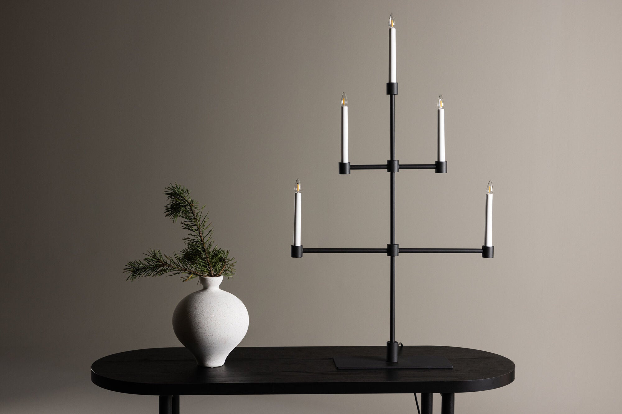 Venture Home Avoriaz bord lampe - Matt Black / Metal