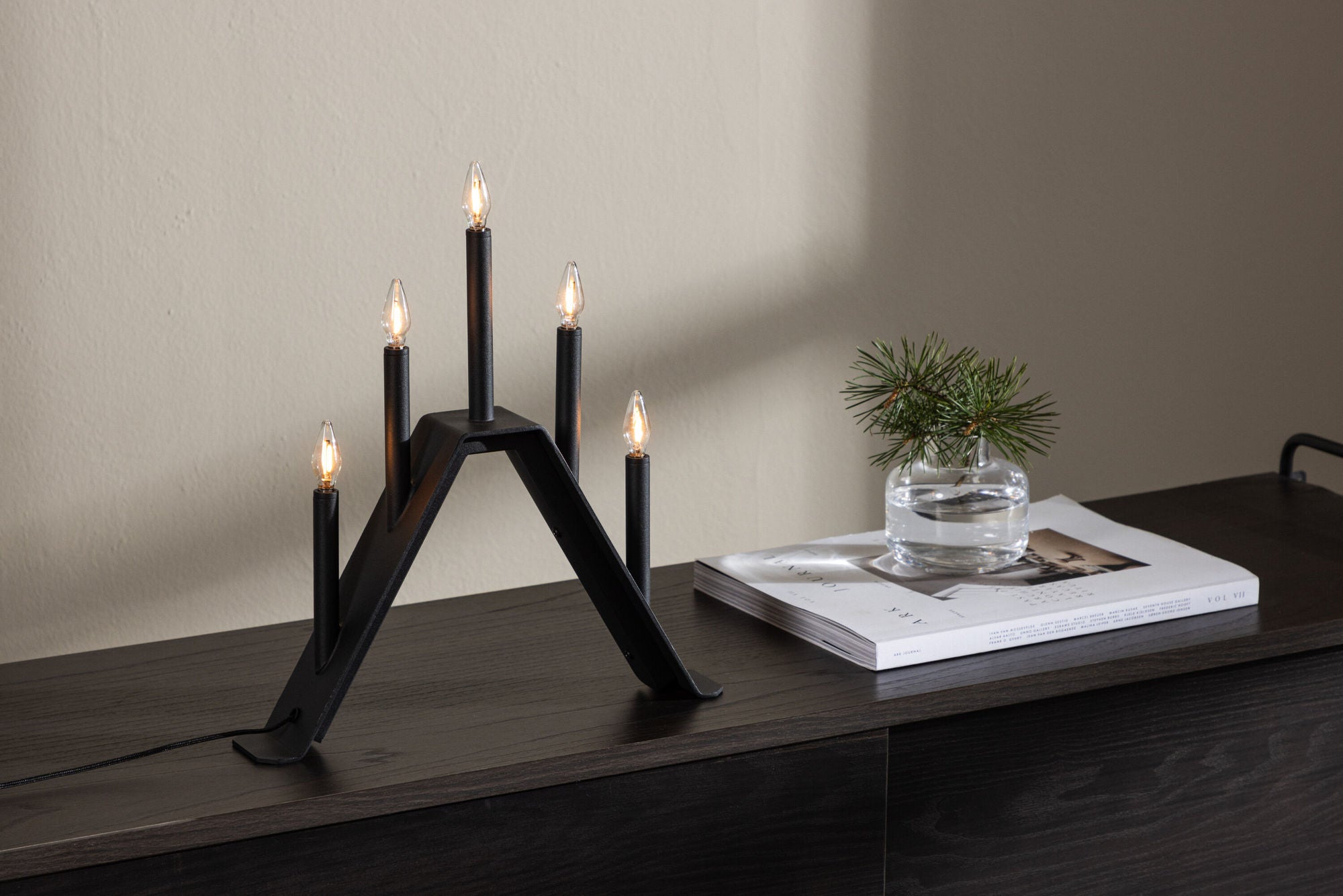 Venture Home Åre bord lampe - Black / Metal