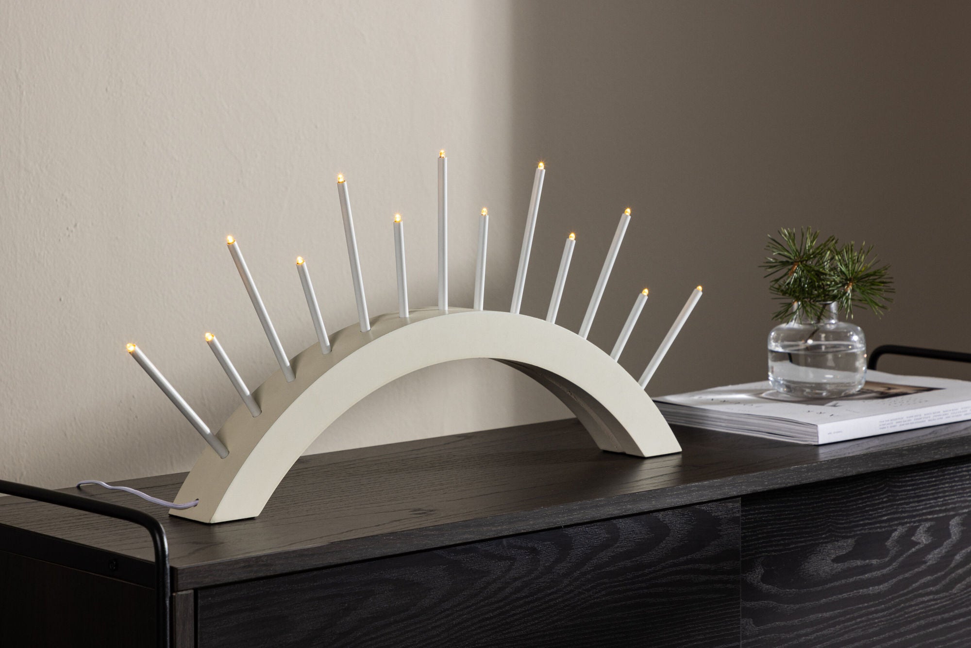 Venture Home Björnrike Candlestick - Whitewash /  MDF