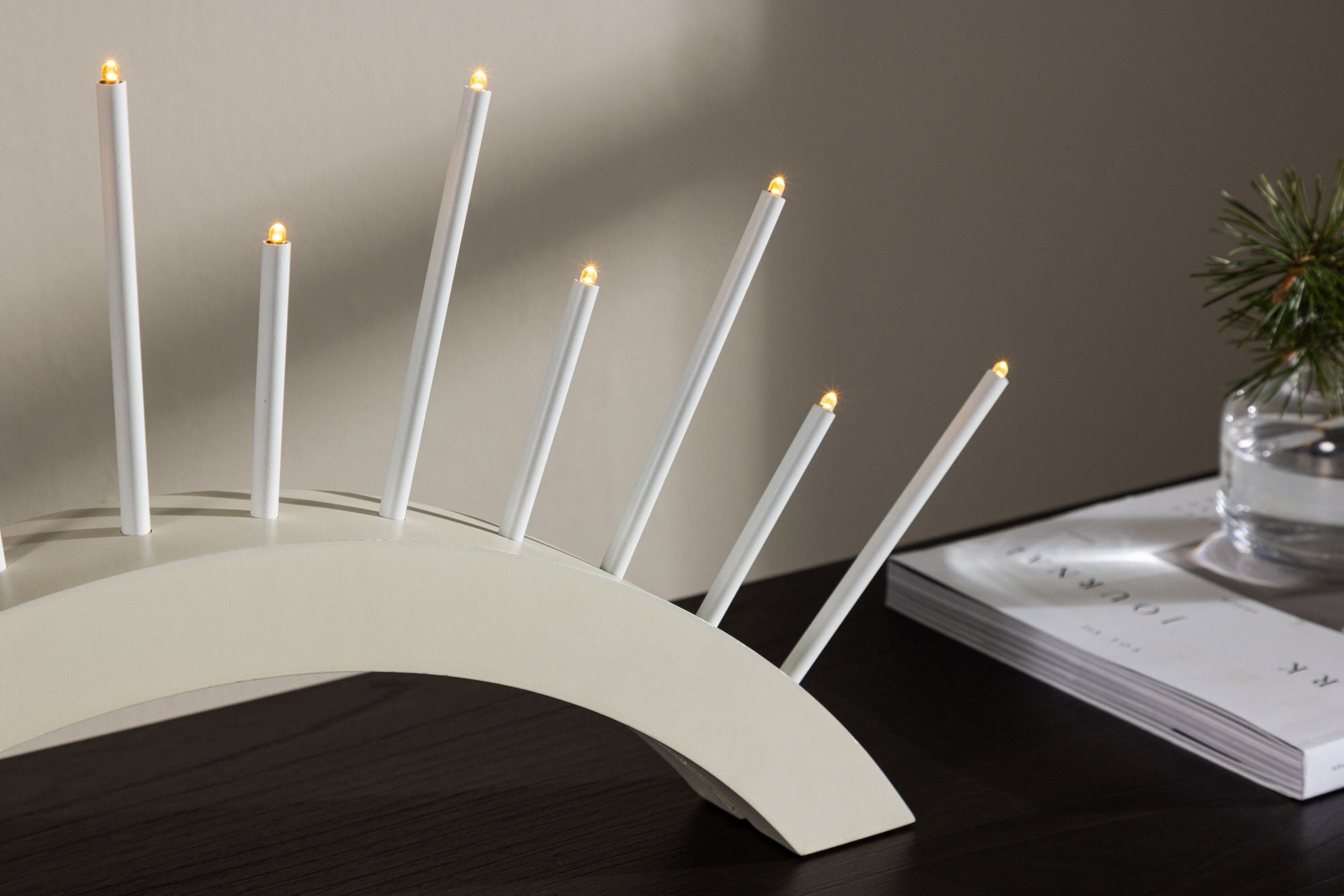 Venture Home Björnrike Candlestick - Whitewash /  MDF
