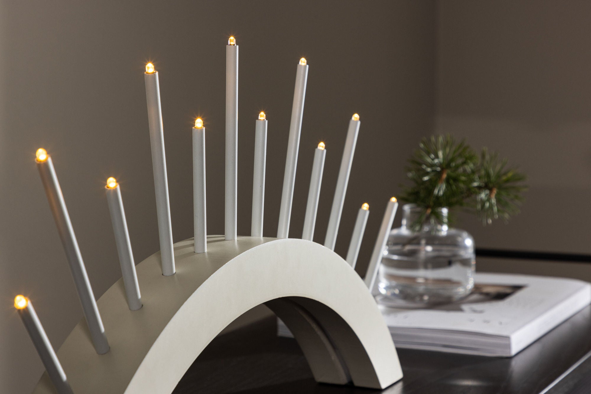 Venture Home Björnrike Candlestick - Whitewash /  MDF