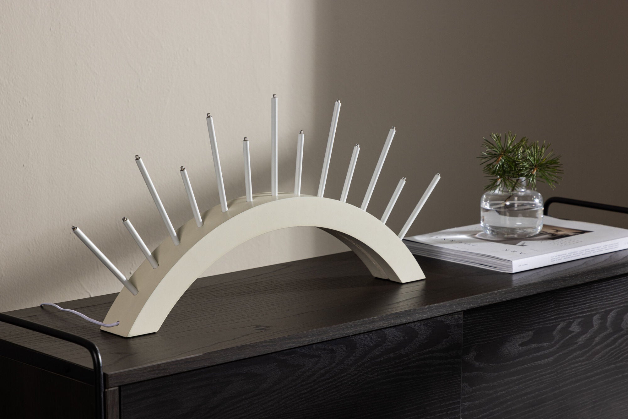 Venture Home Björnrike Candlestick - Whitewash /  MDF