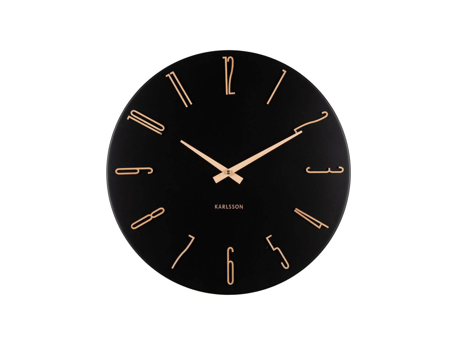 KARLSSON Wall clock Esmerado black