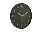 KARLSSON Wall clock Amena luxury green
