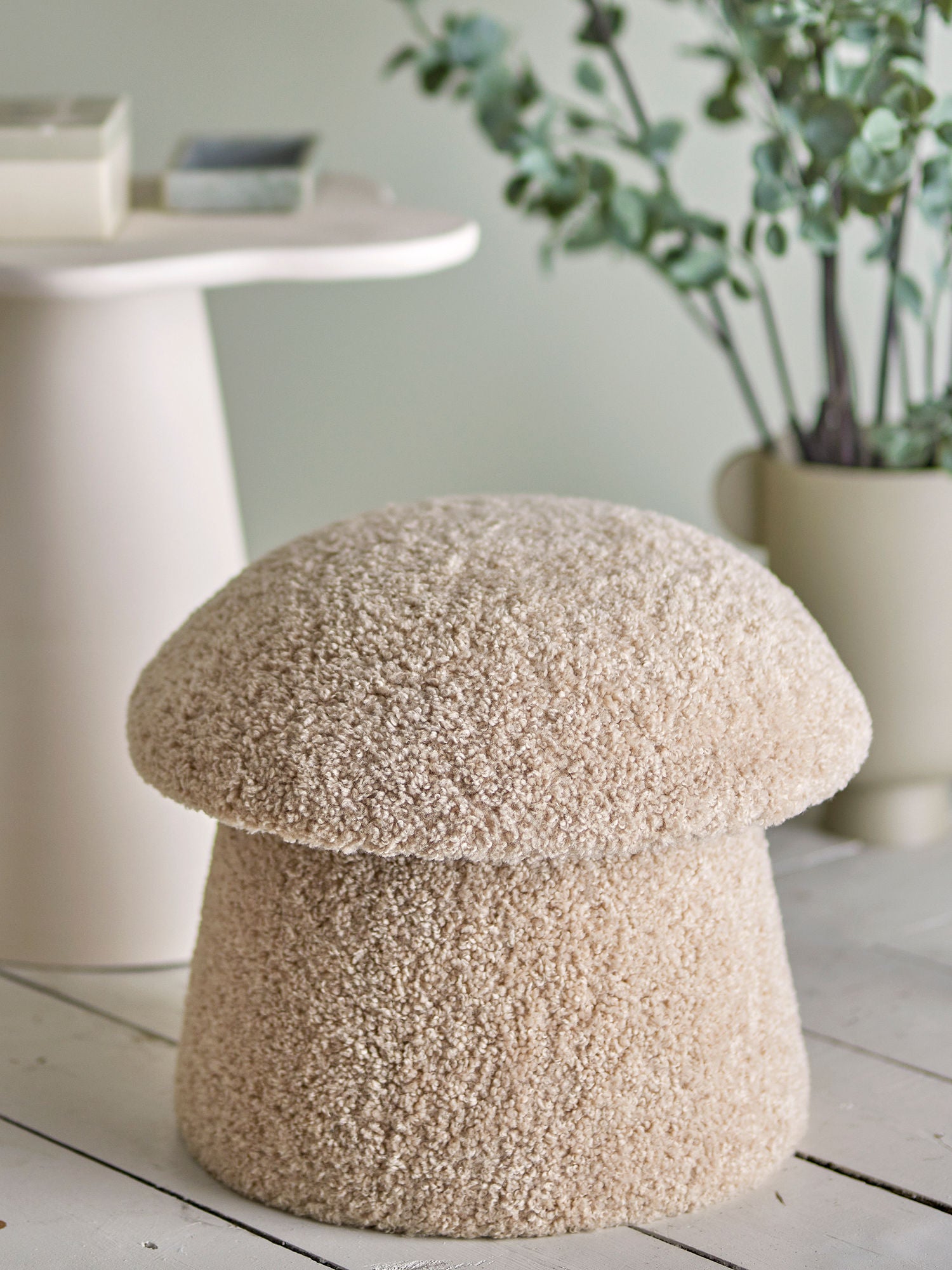 Bloomingville Bocca Puf, Natur, Polyester