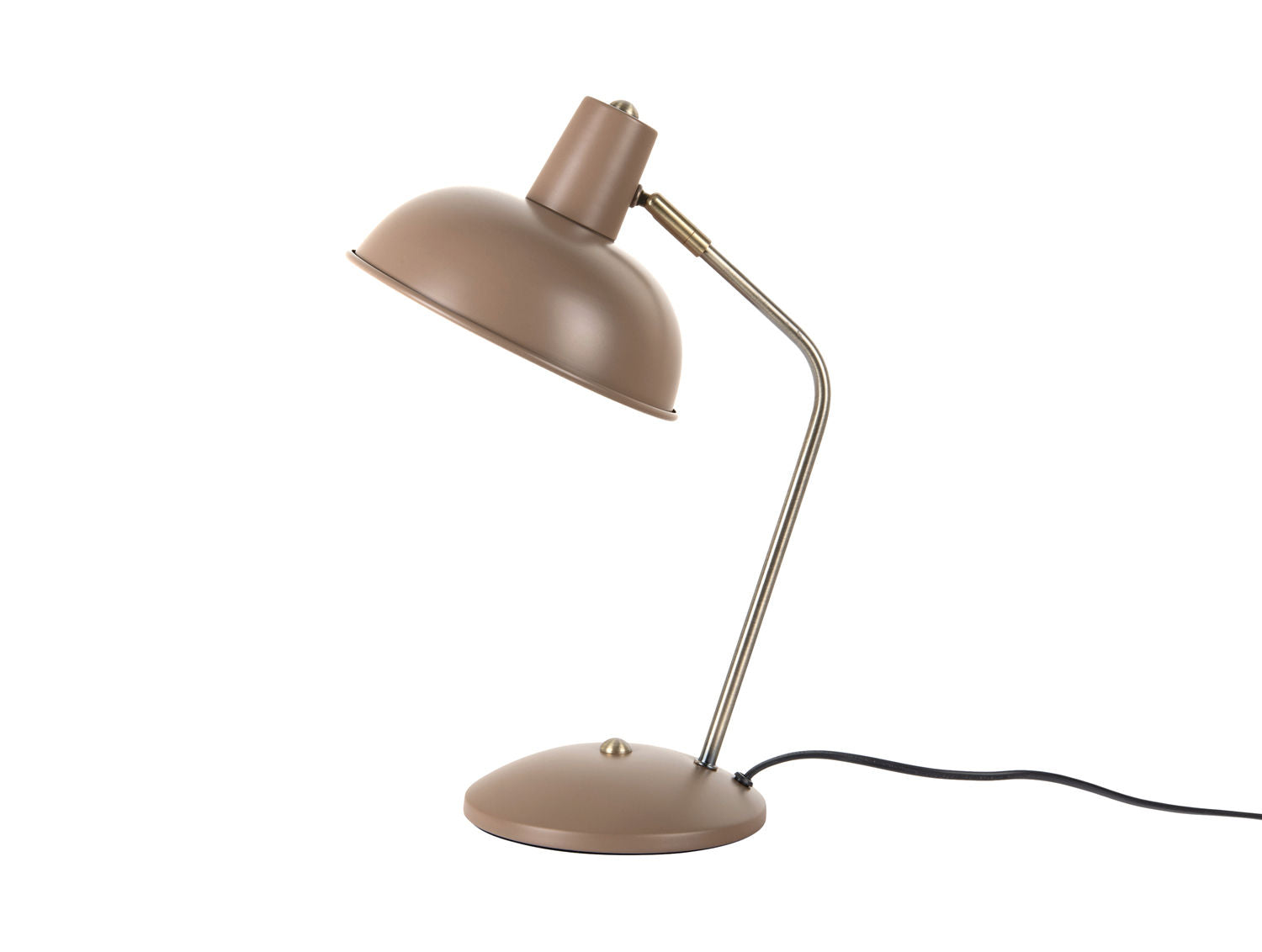 LEITMOTIV Bord lampe Hood saddle brown