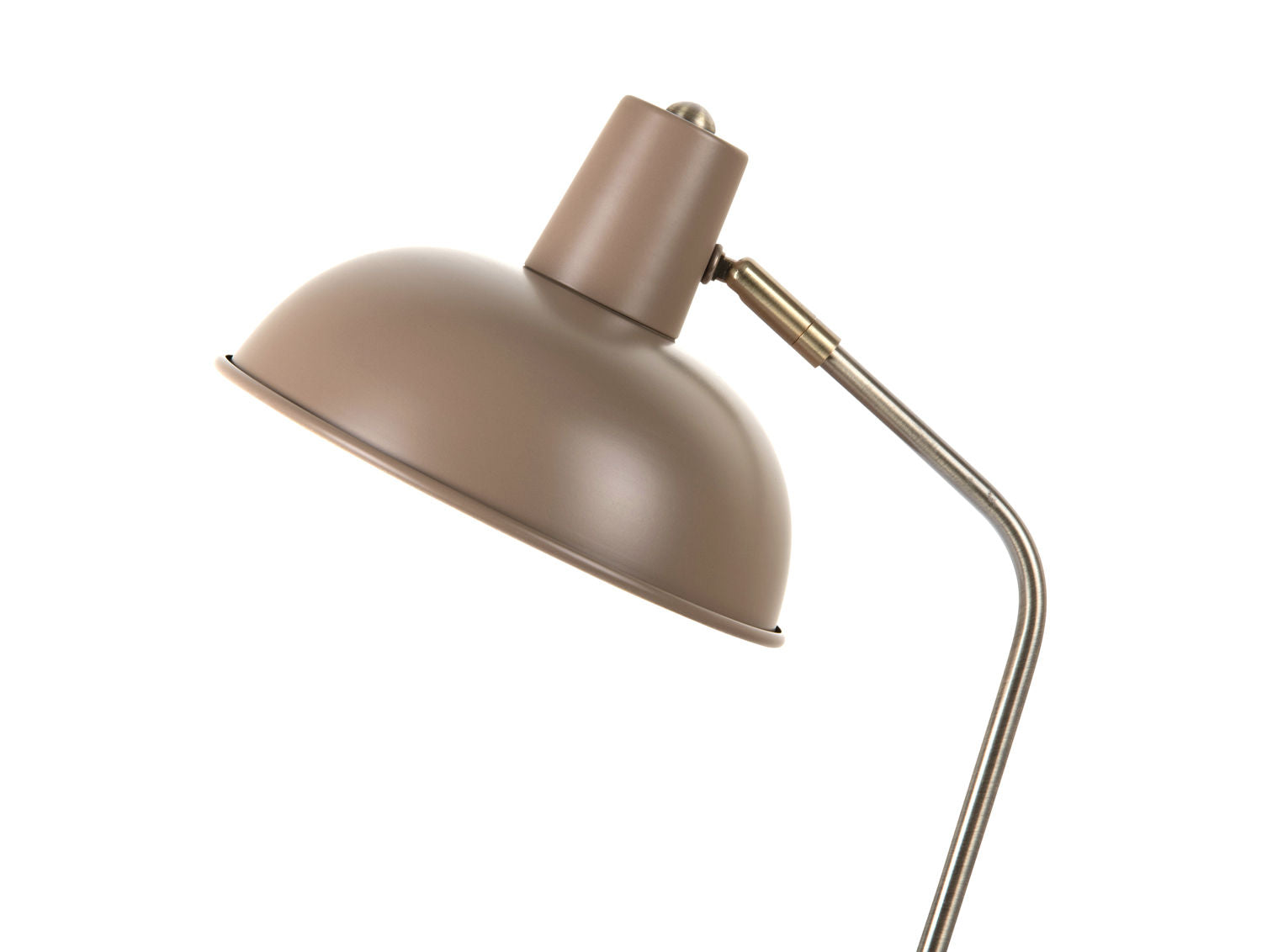 LEITMOTIV Bord lampe Hood saddle brown