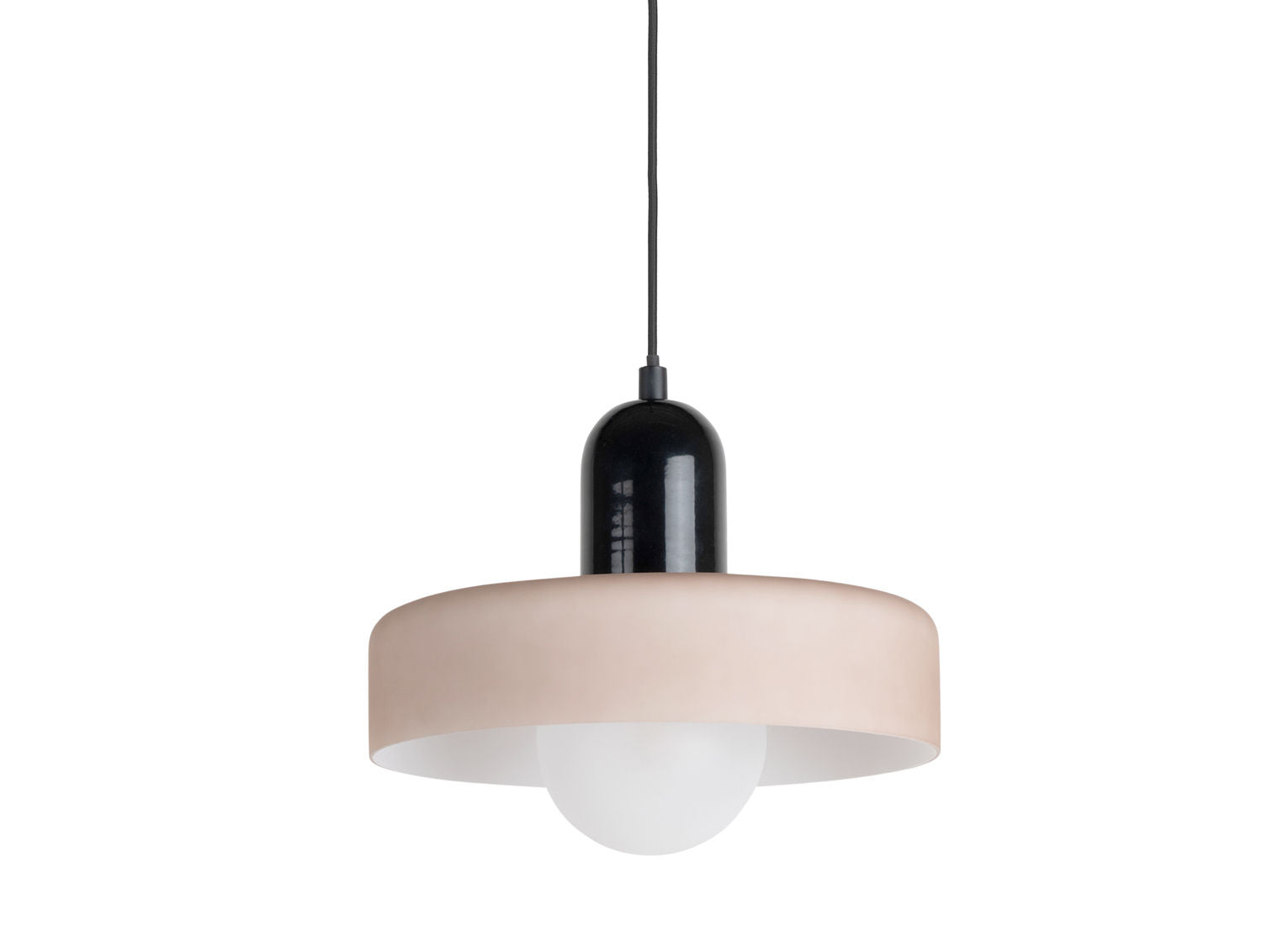 LEITMOTIV Pendant lamp Opaco Grato black w. warm grey