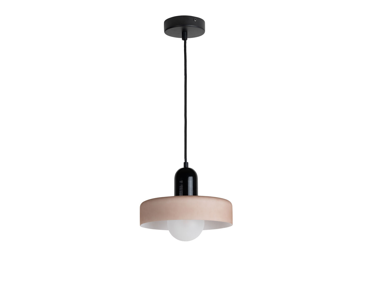 LEITMOTIV Pendant lamp Opaco Grato black w. warm grey