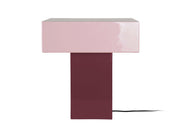 LEITMOTIV Table lamp Grato Recto dark mauve w. soft lavender