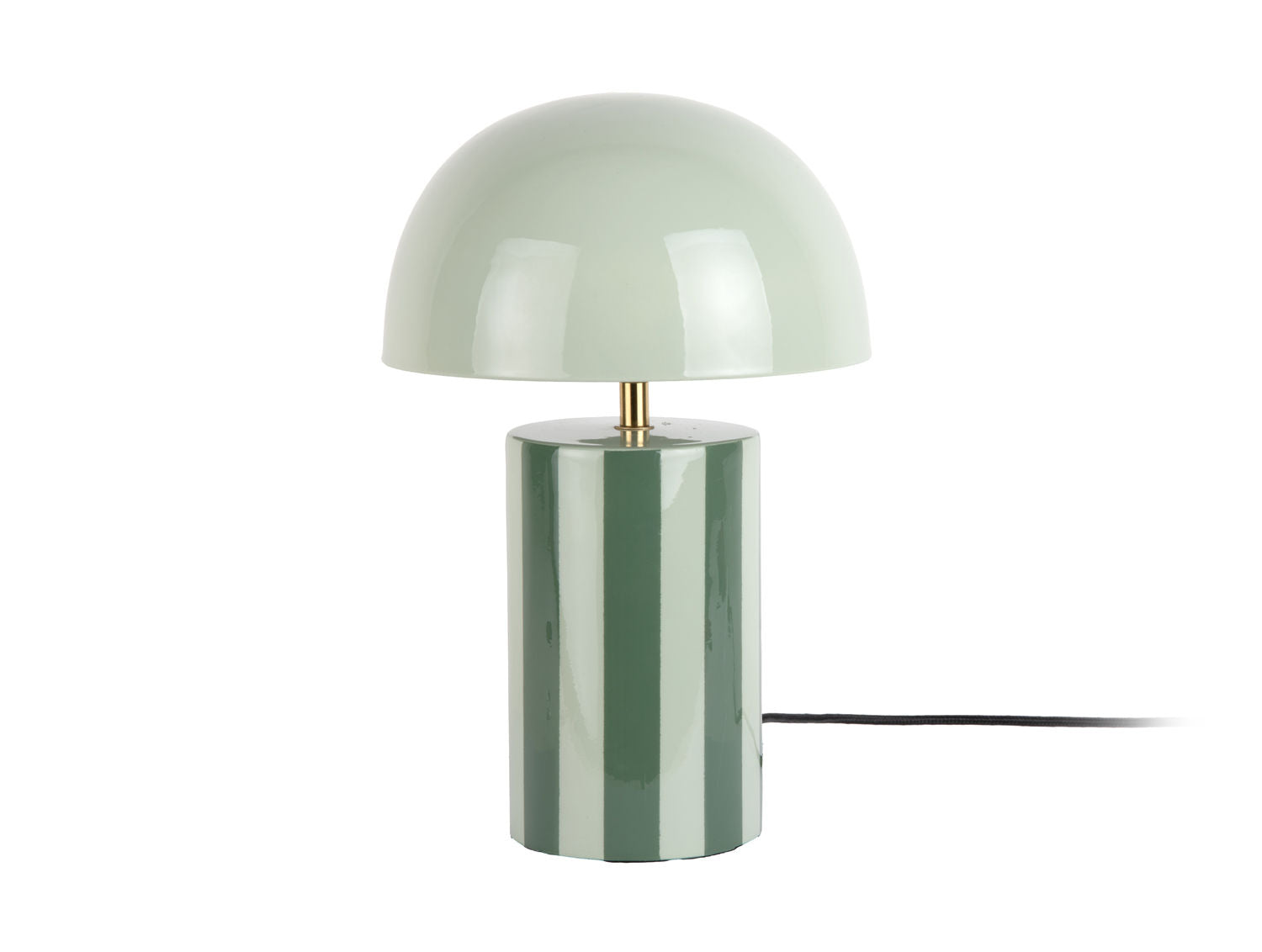LEITMOTIV Table lamp Rayado jungle green w. grayed jade
