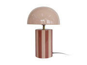 LEITMOTIV Table lamp Rayado rose tan w. soft pink