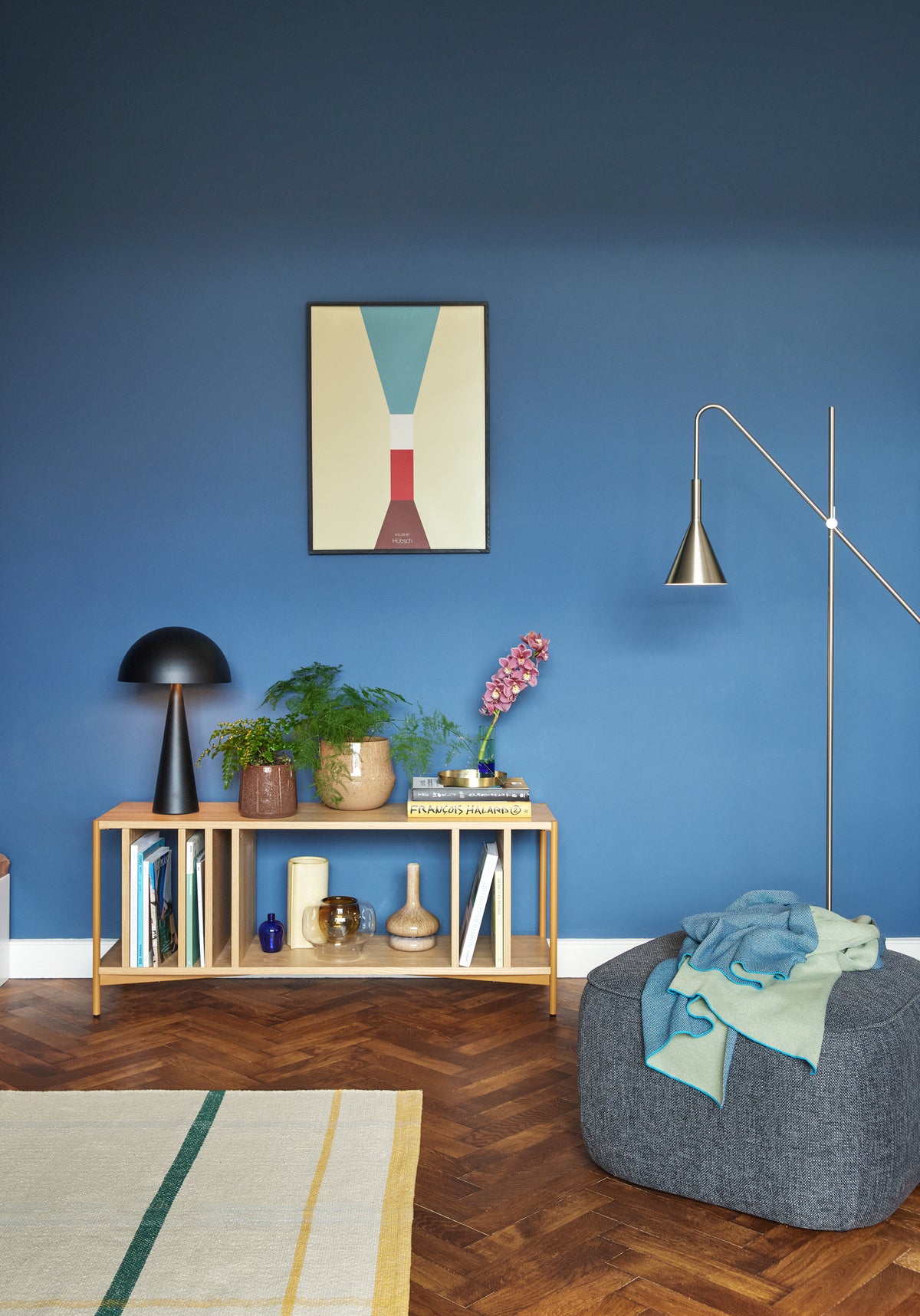 Mush bordlampe høj sort