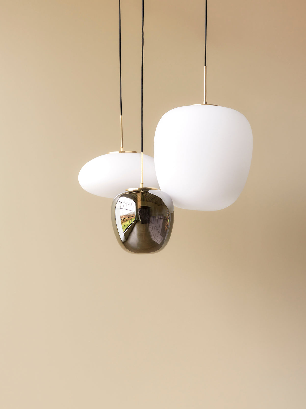 Reflect pendel lampe Ø25 grå