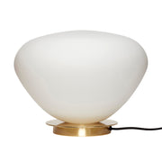 Bønne bordlampe, hvid