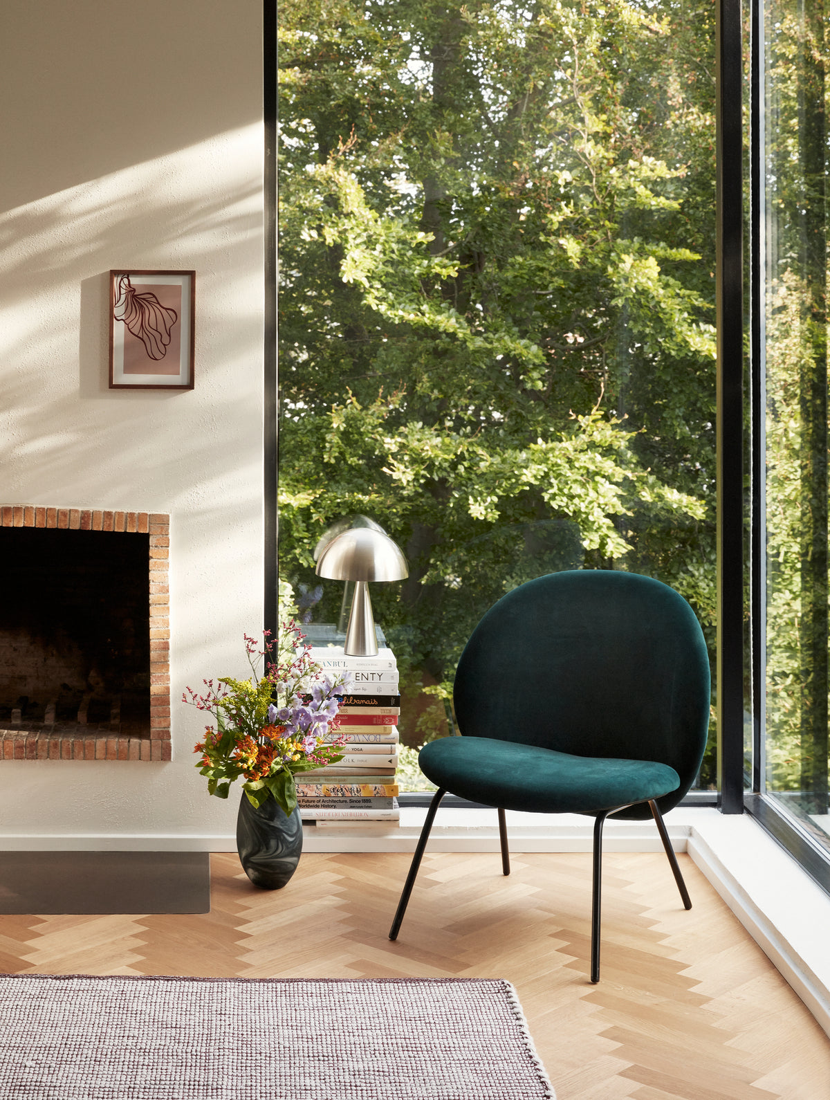 Mush bordlampe mini nikkel