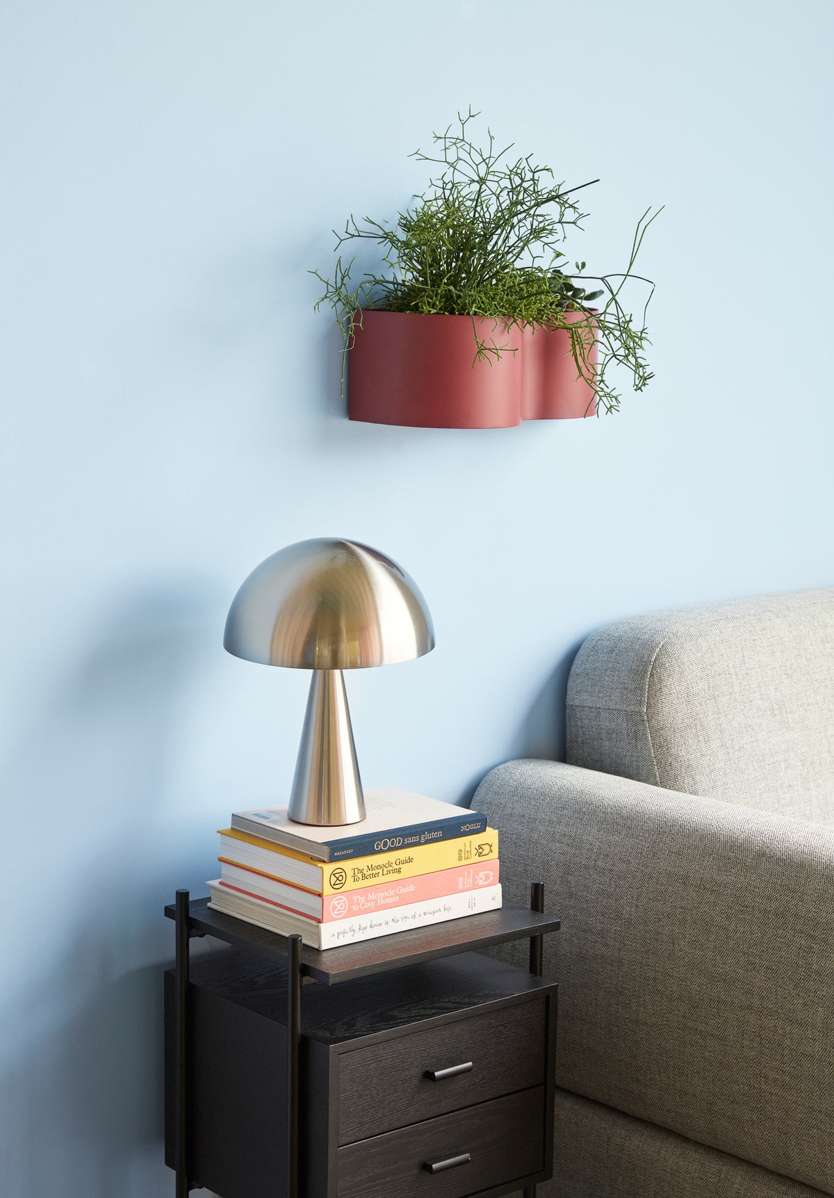 Mush bordlampe mini nikkel