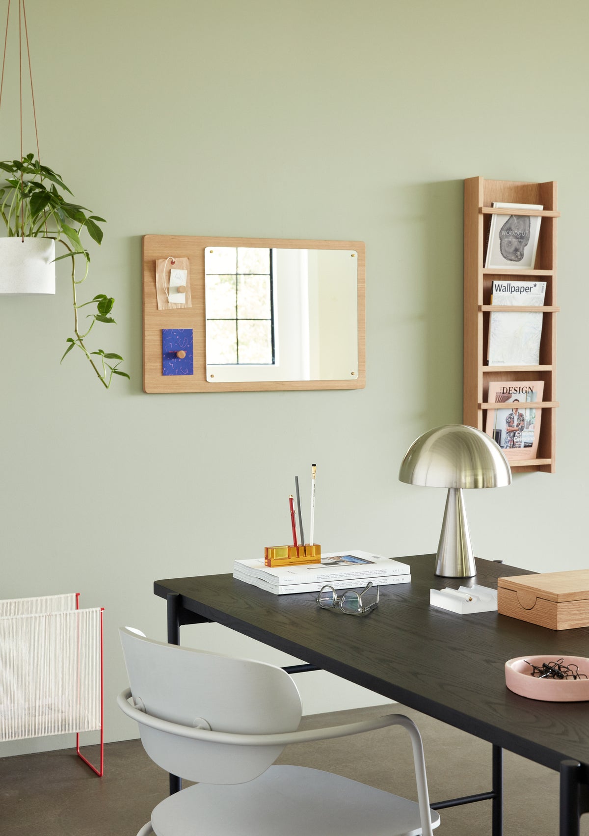 Mush bordlampe mini nikkel