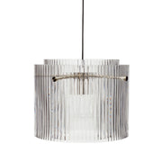 Ripple pendel lampe, stor, klar