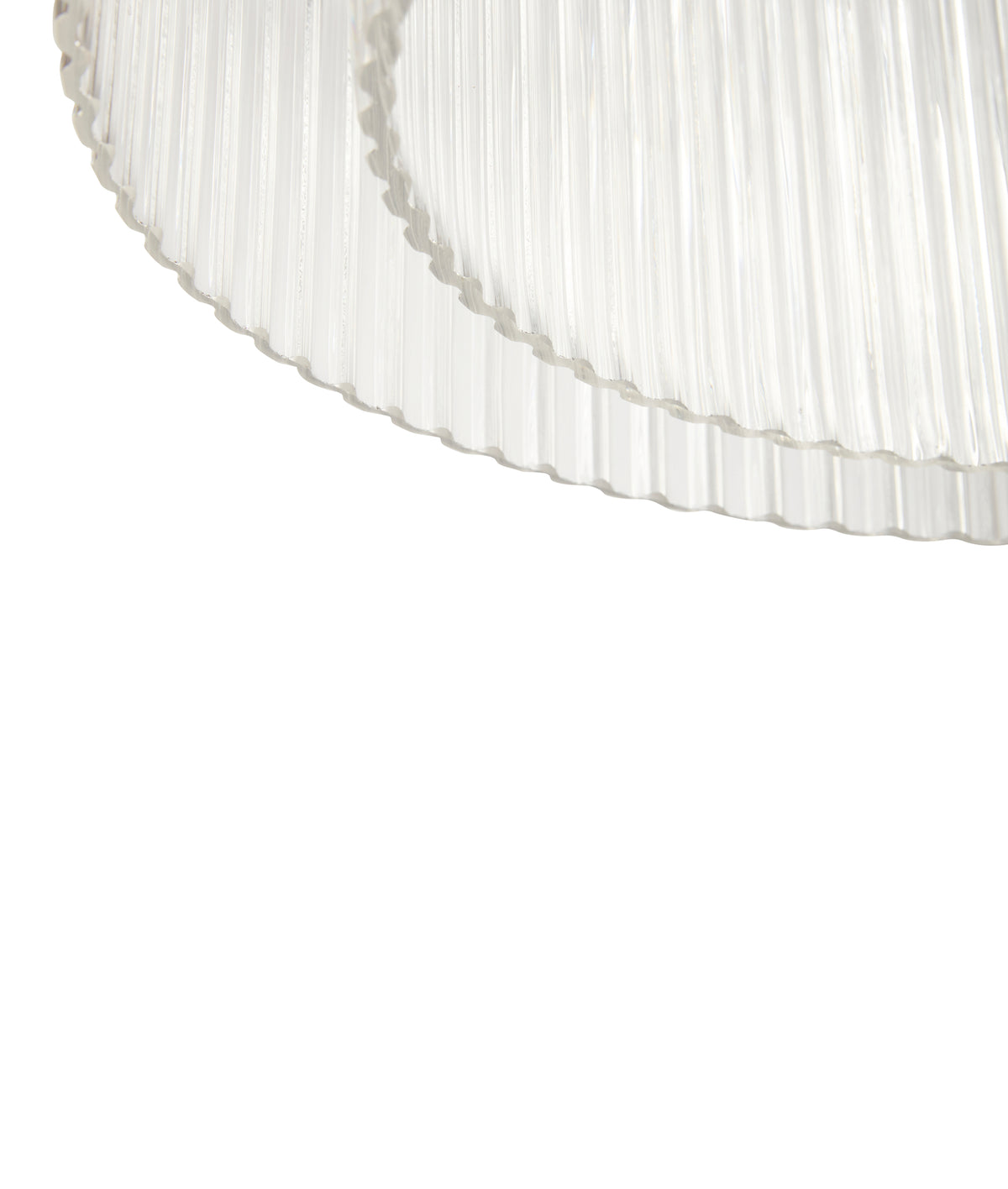 Ripple pendel lampe, stor, klar