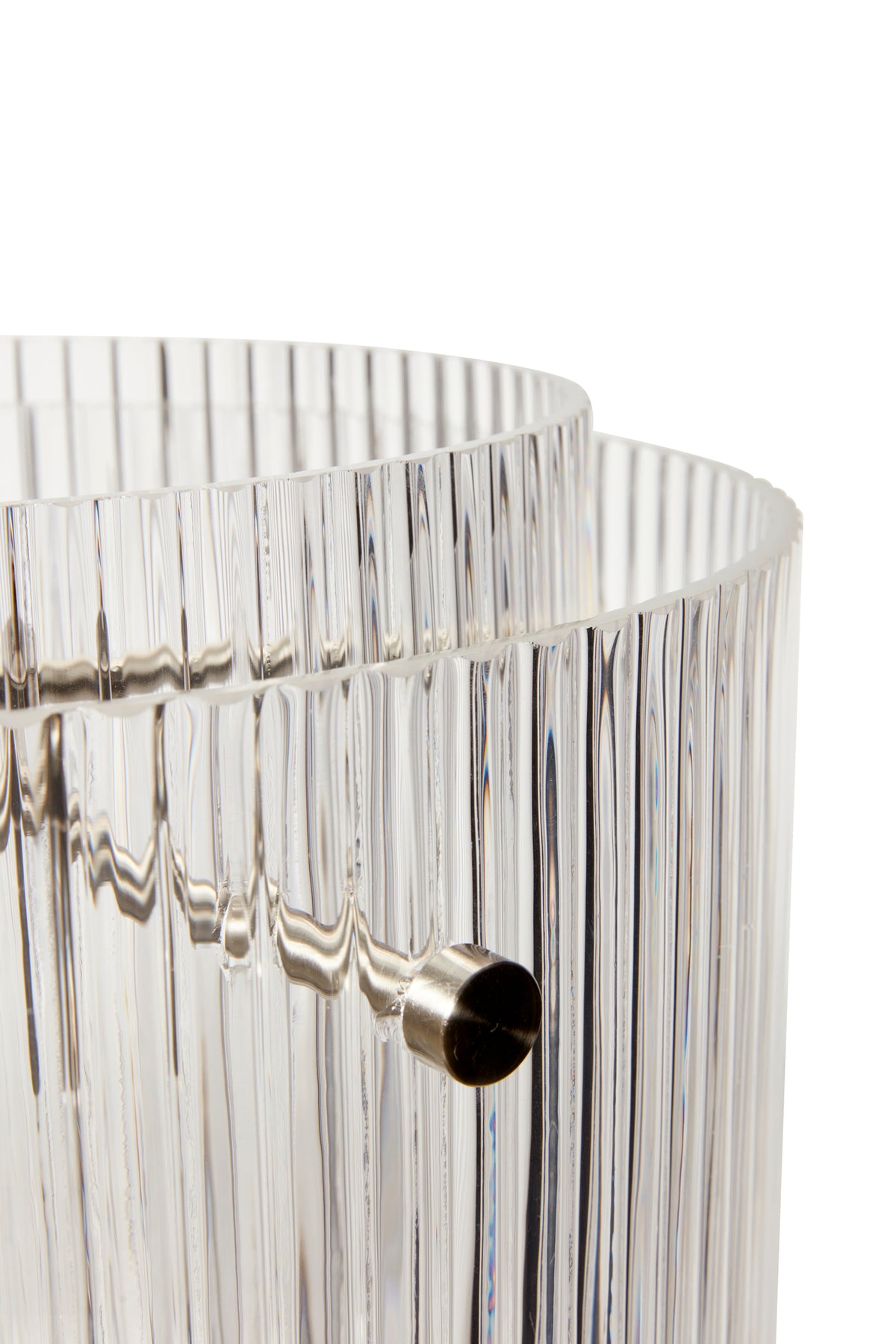 Ripple pendel lampe, stor, klar