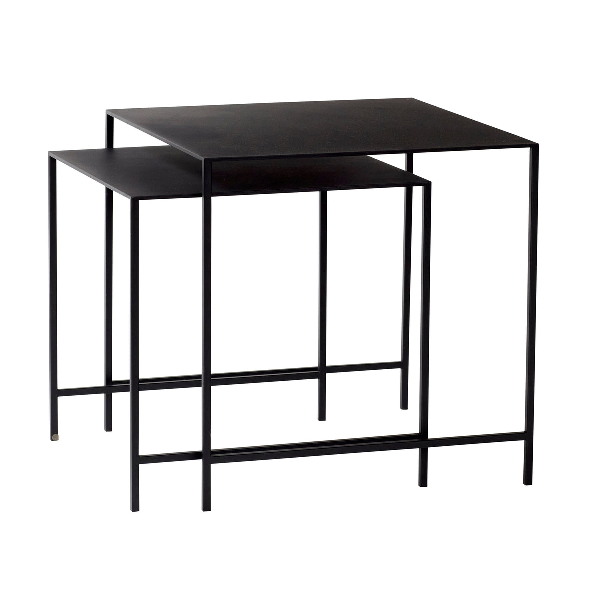 Duo sidebord, sort (sæt af 2)