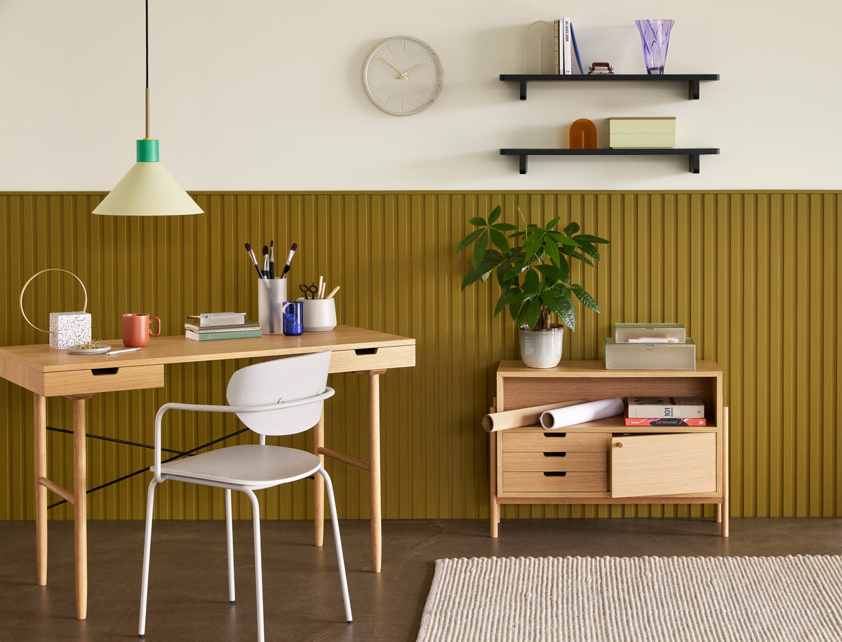 Farvekridt vedhæng loftlampe, grøn