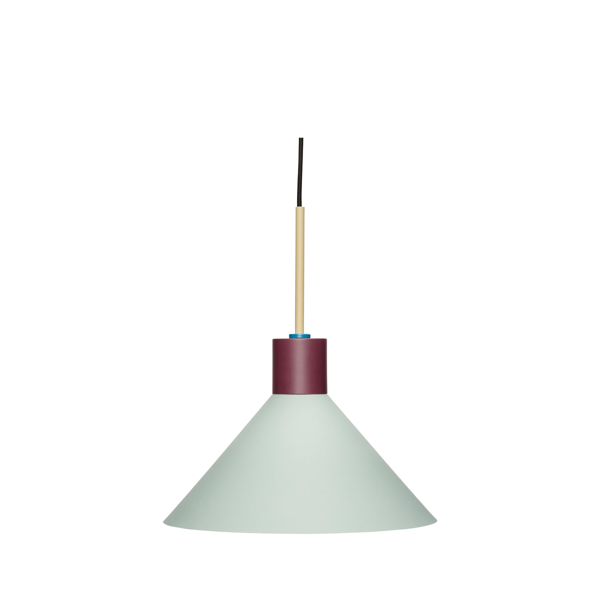 Blåt farvekridt loftlampe