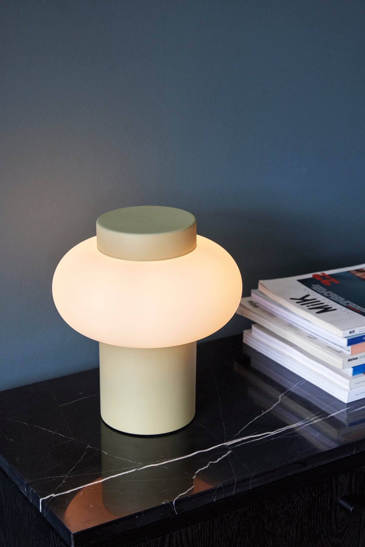 Camping bordlampe beige