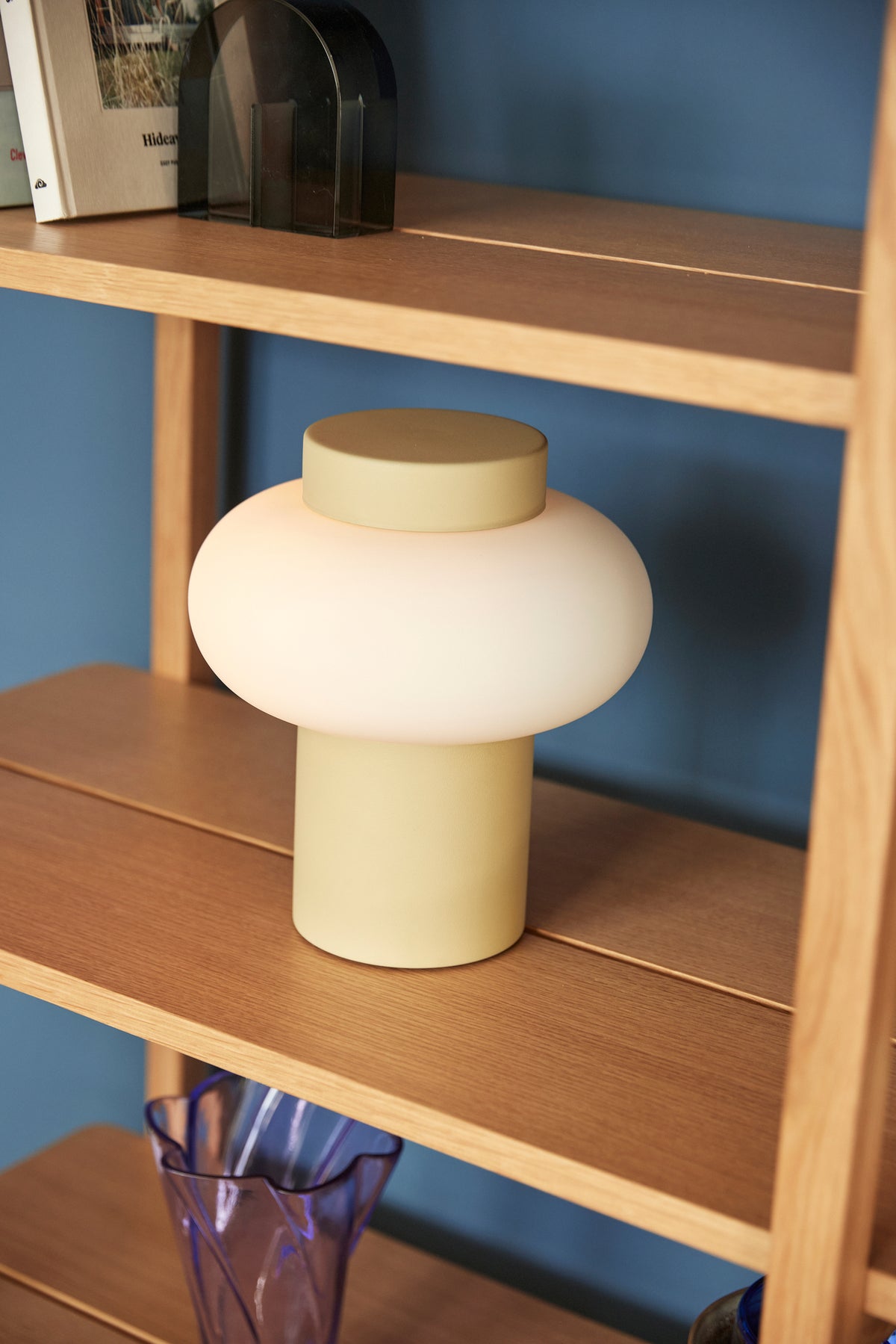 Camping bordlampe beige