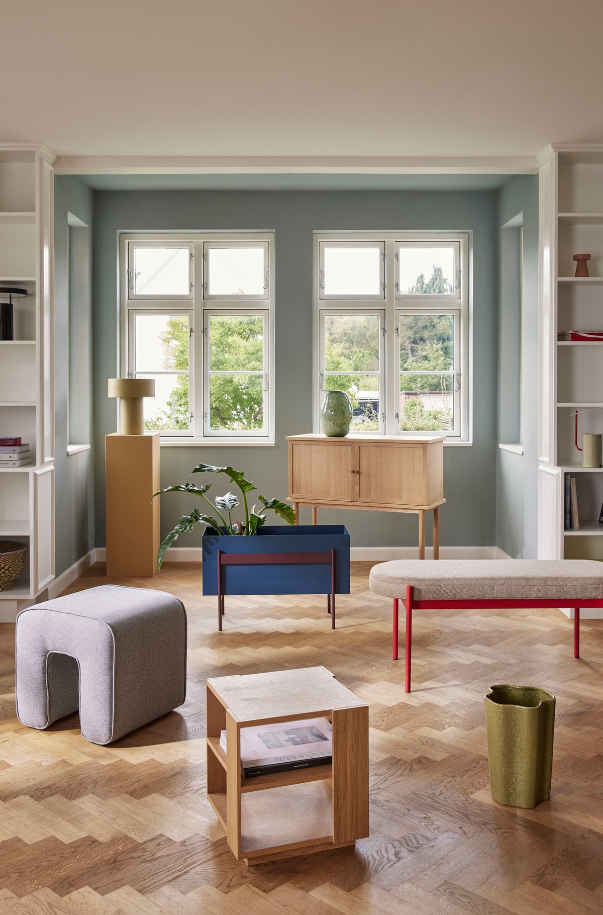 Aki bordlampe khaki