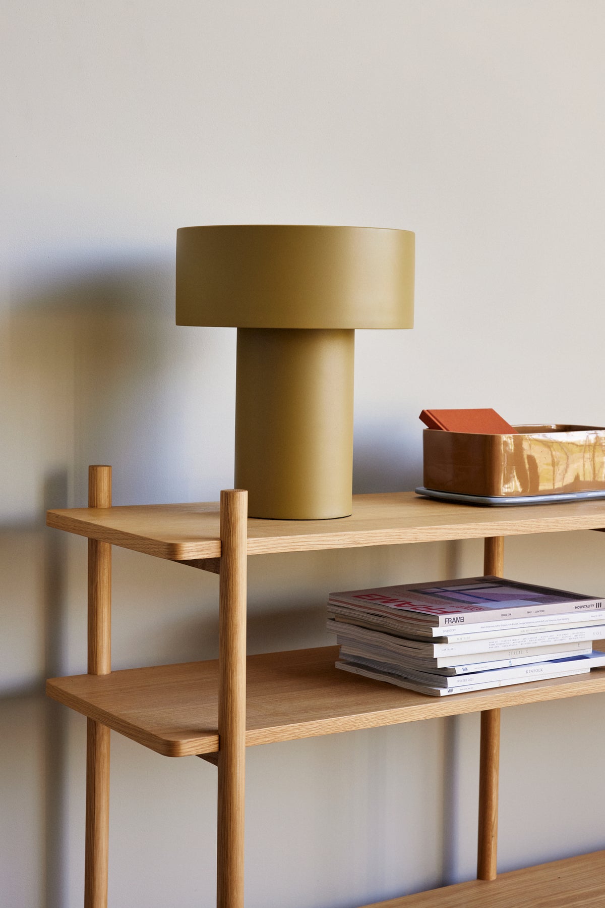 Aki bordlampe khaki