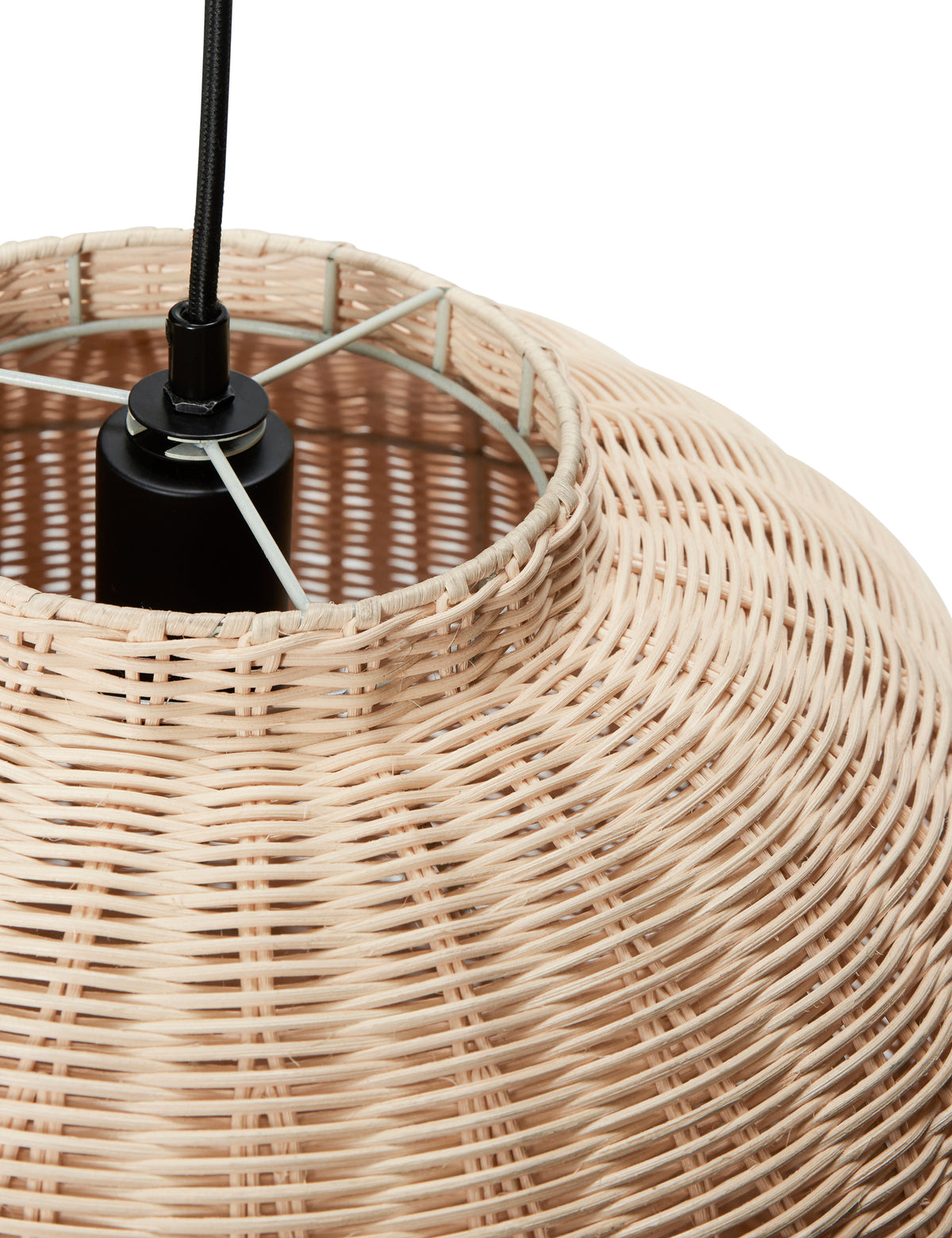 Chand Pendel lampe Rund Naturlig