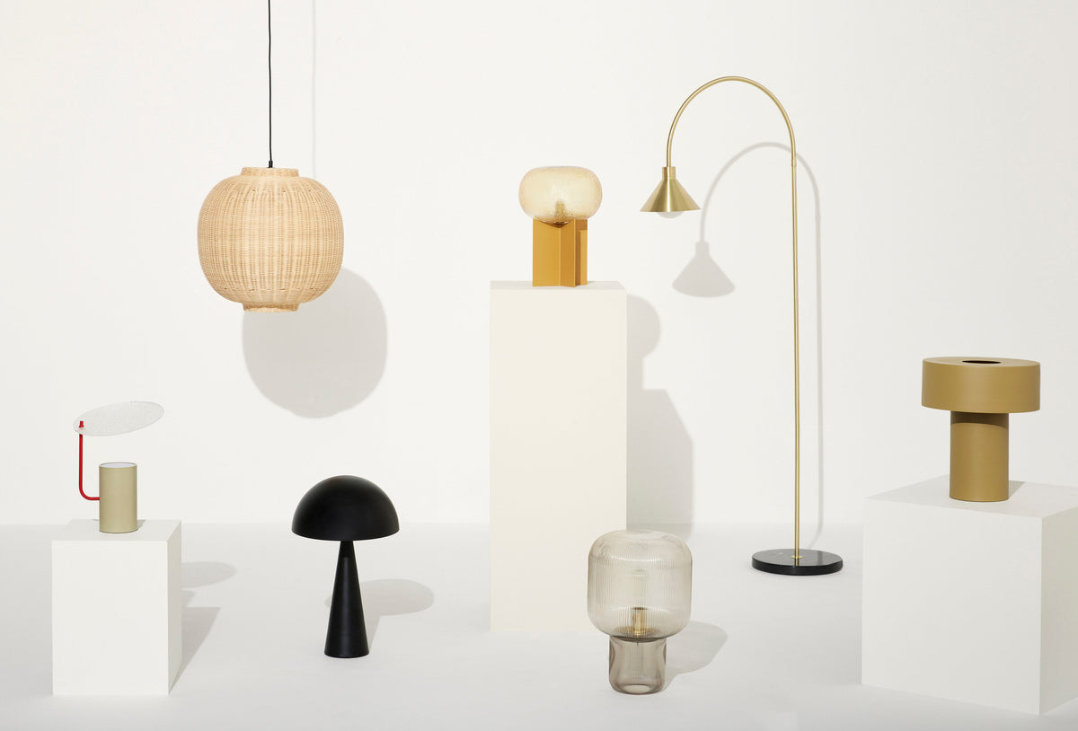 Chand Pendel lampe Rund Naturlig