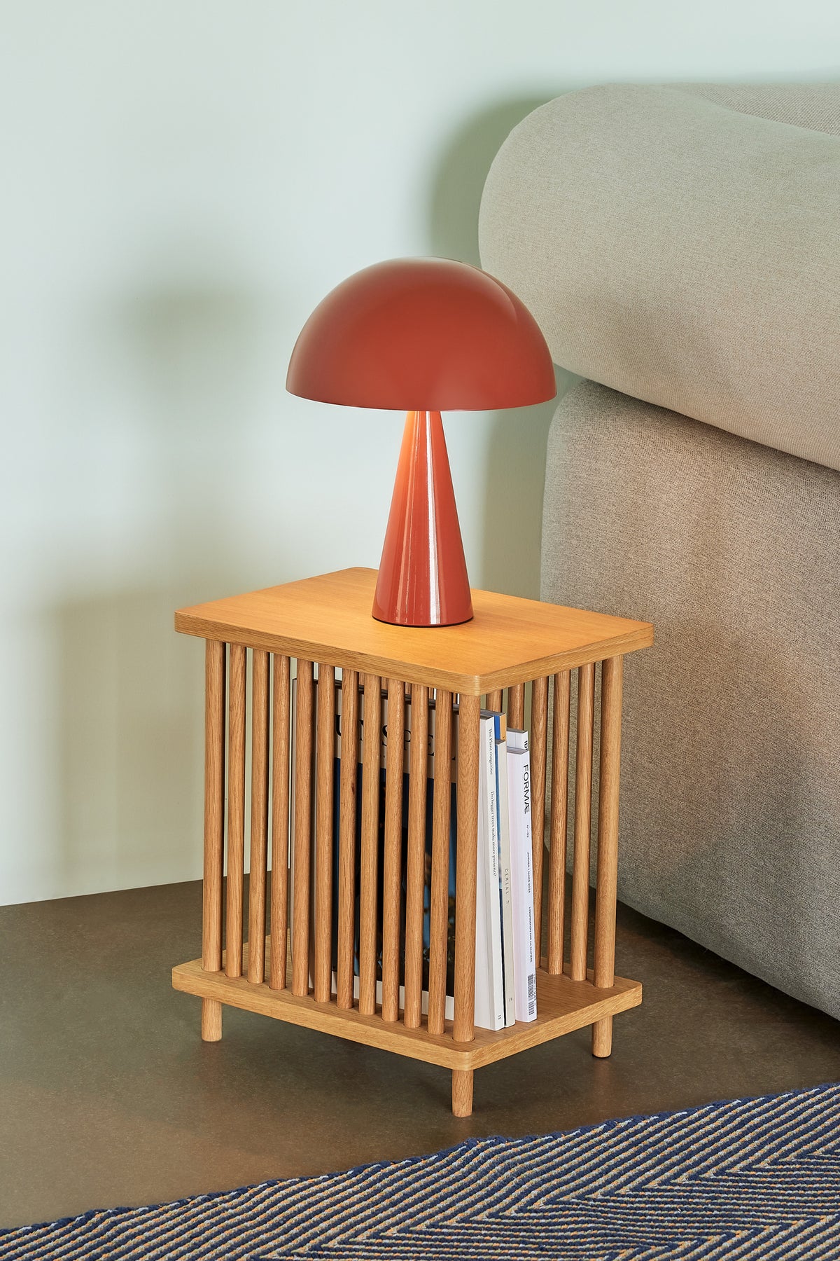 Mush mini bordlampe rød