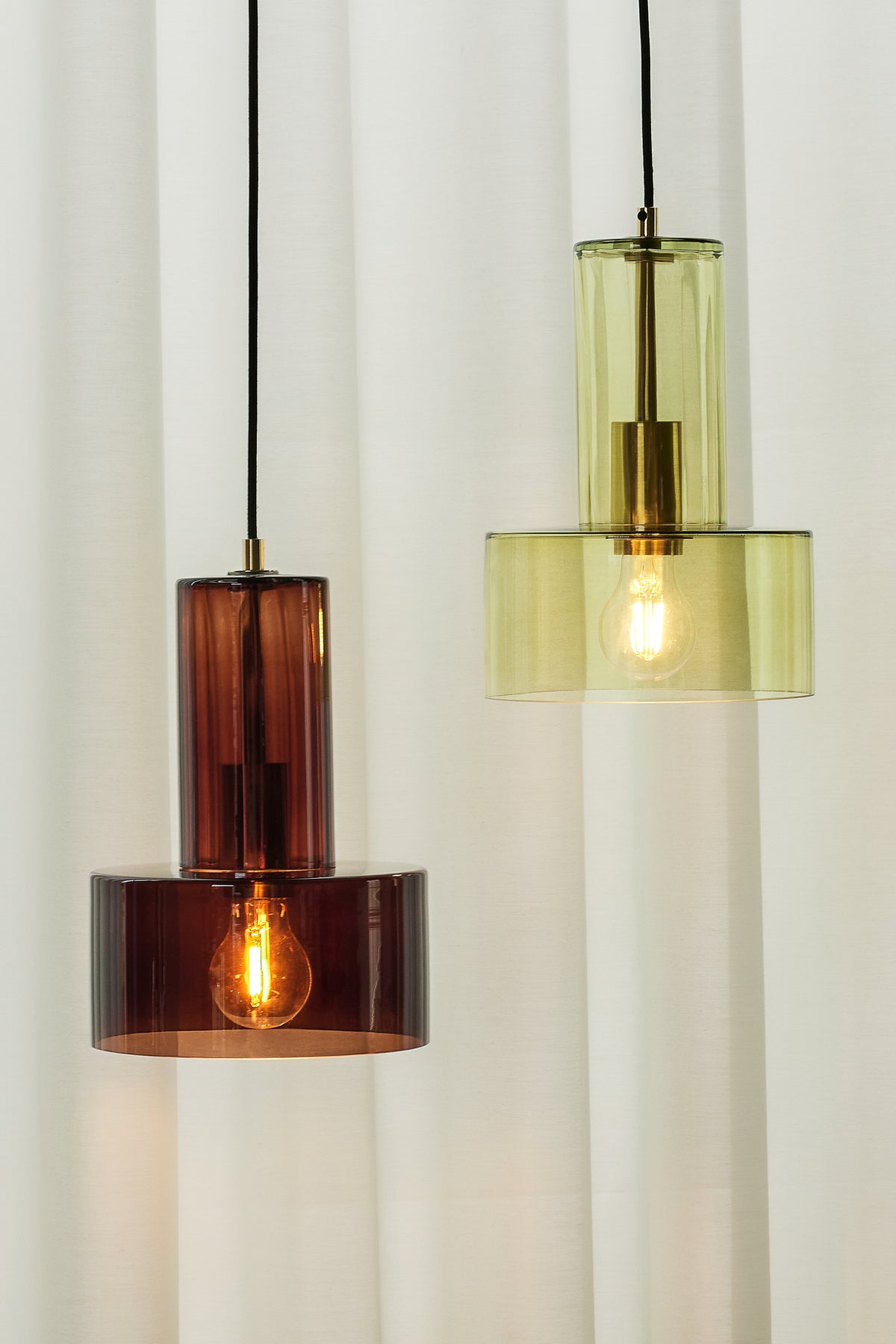 Ripple vedhæng loftlampe, grøn