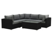 Venture Home Amazon Modulsoffa 3+2+1 svart / Grå dyna