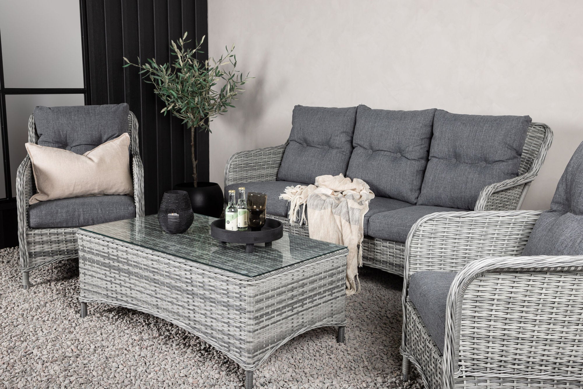 Venture Home Vikelund Sofa set  - Grey/Grey