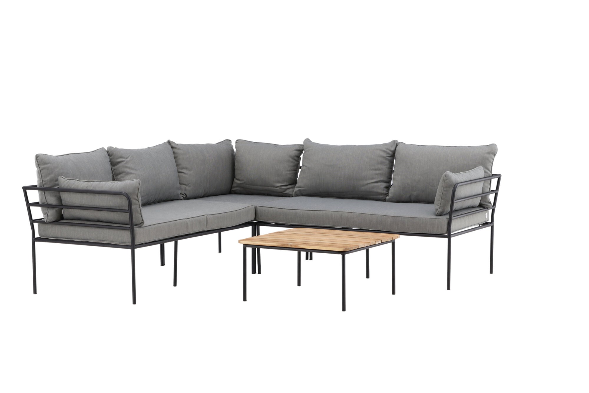 Venture Home Penh Balcony hjørne Sofa - Black / Acacia