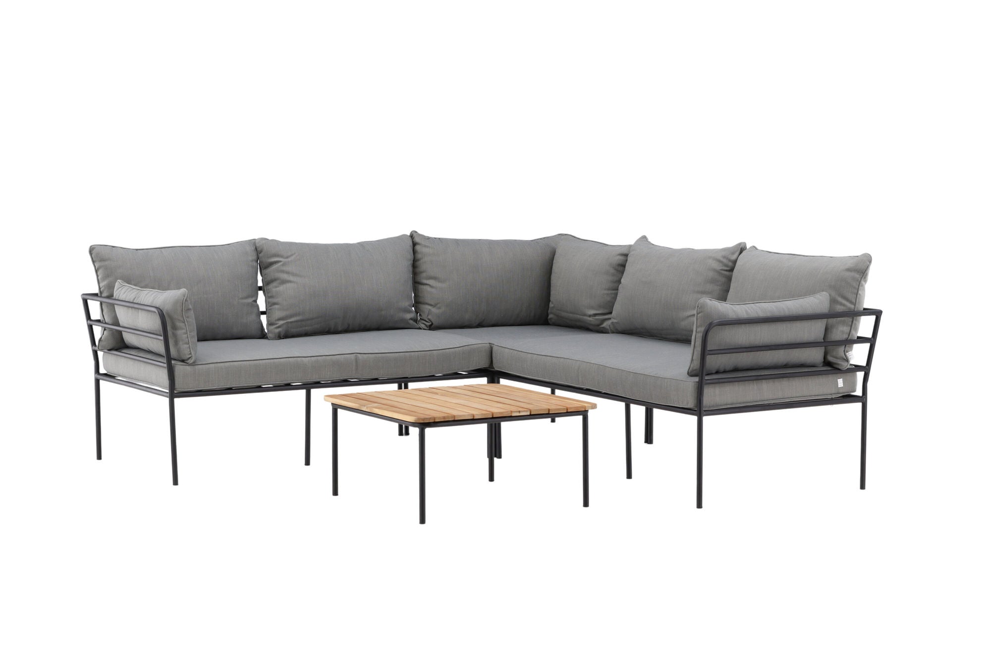 Venture Home Penh Balcony hjørne Sofa - Black / Acacia