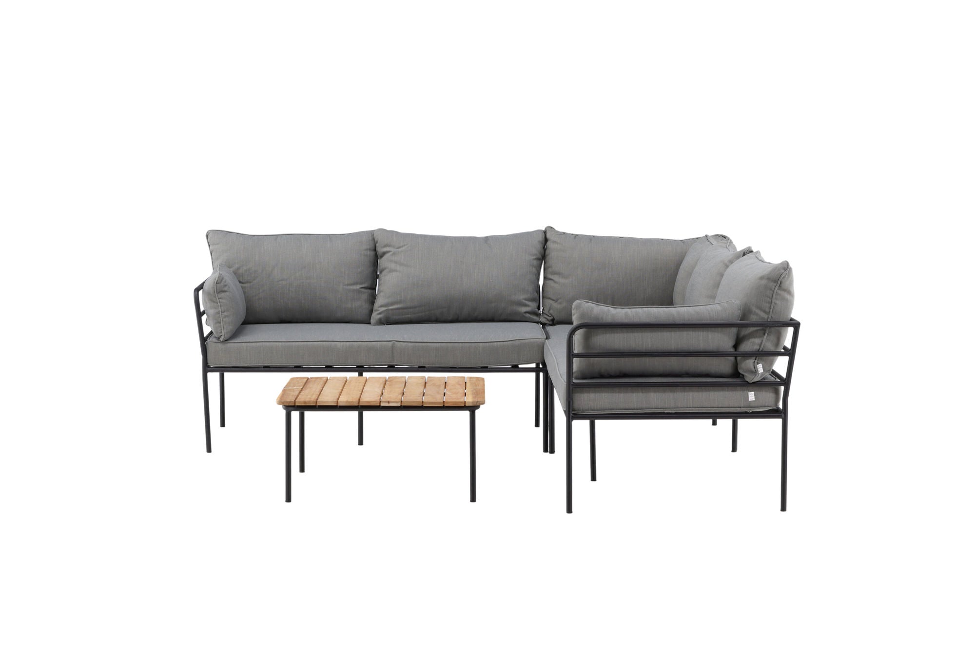 Venture Home Penh Balcony hjørne Sofa - Black / Acacia