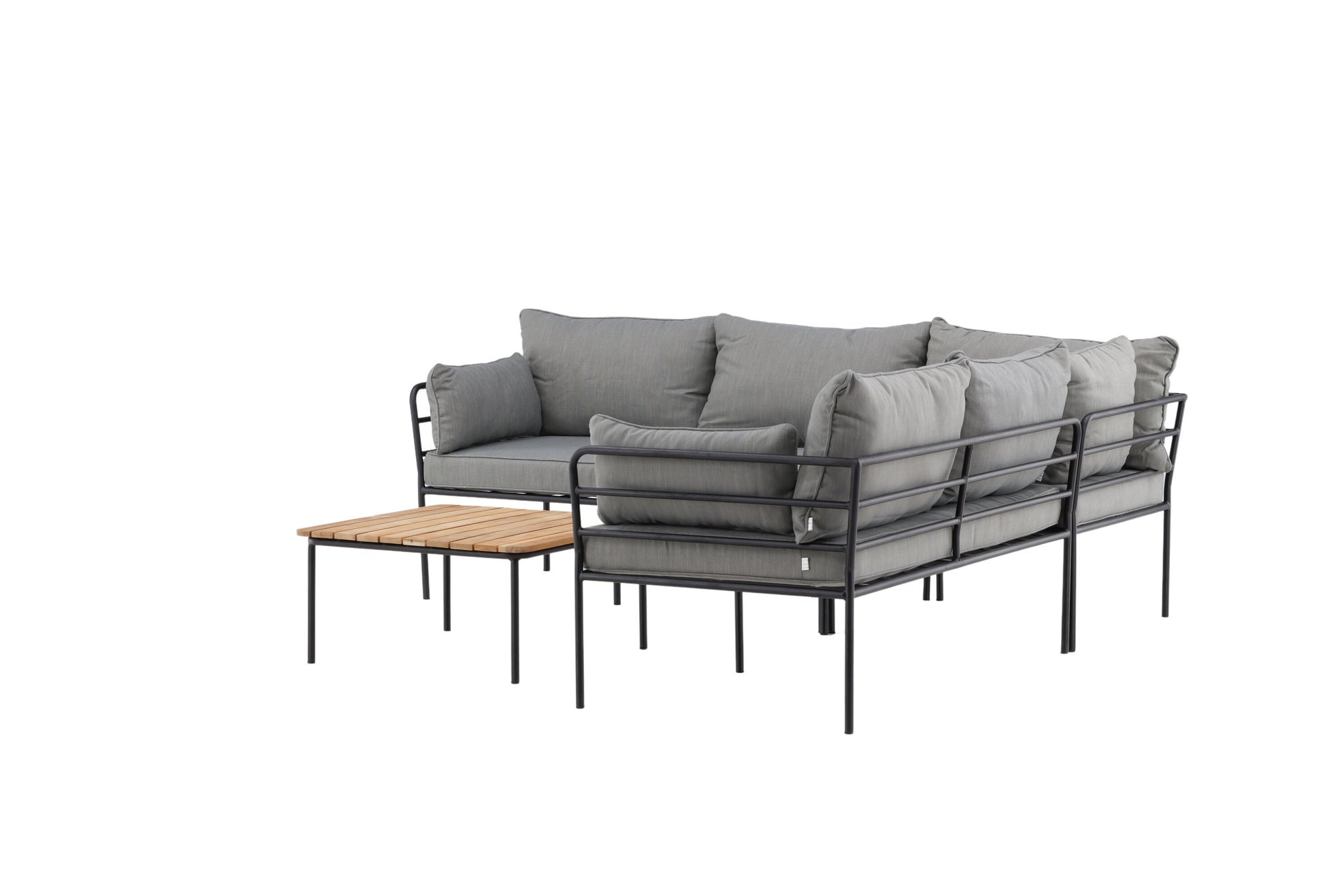 Venture Home Penh Balcony hjørne Sofa - Black / Acacia