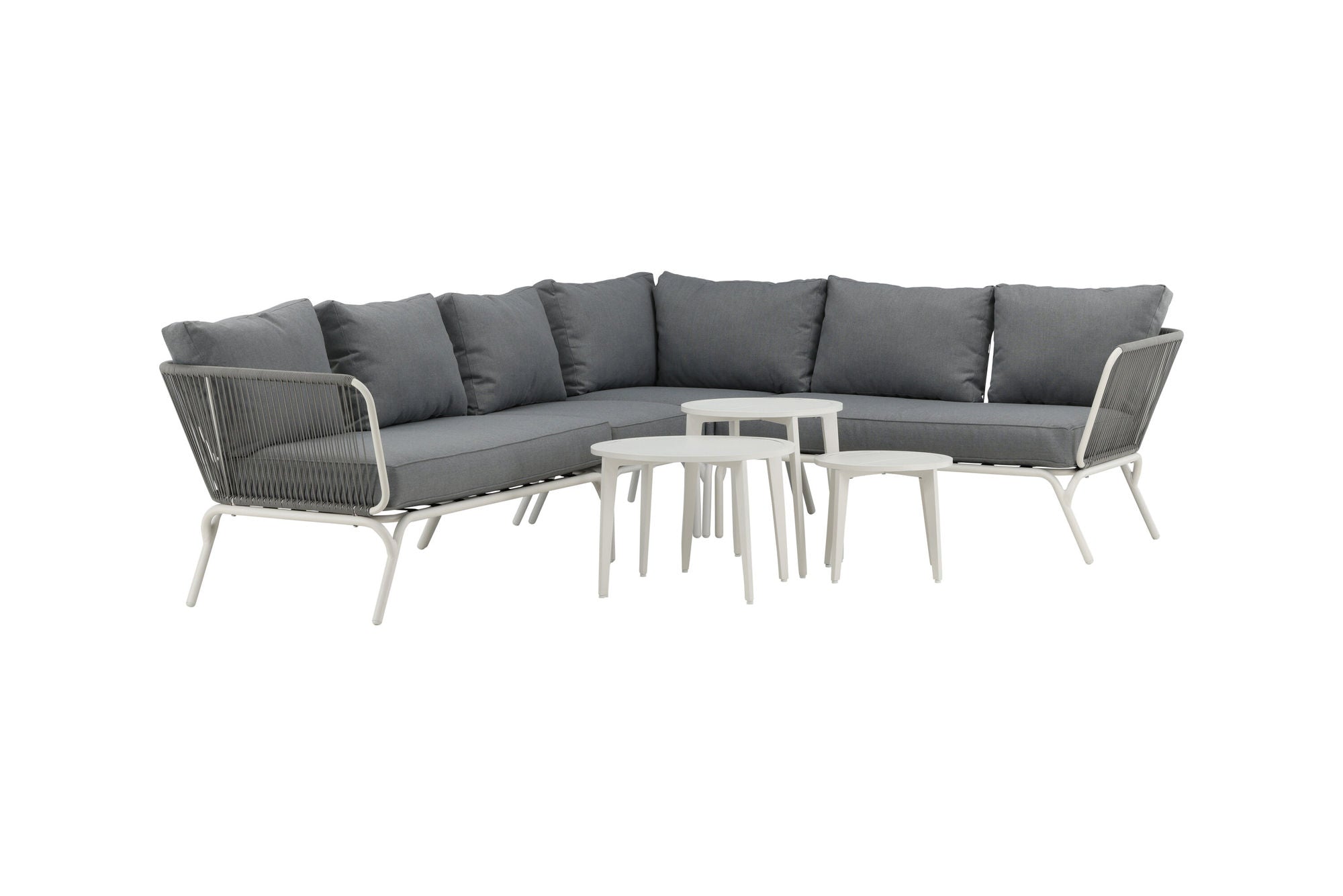 Venture Home Roxo hjørne sofa - White/Grey