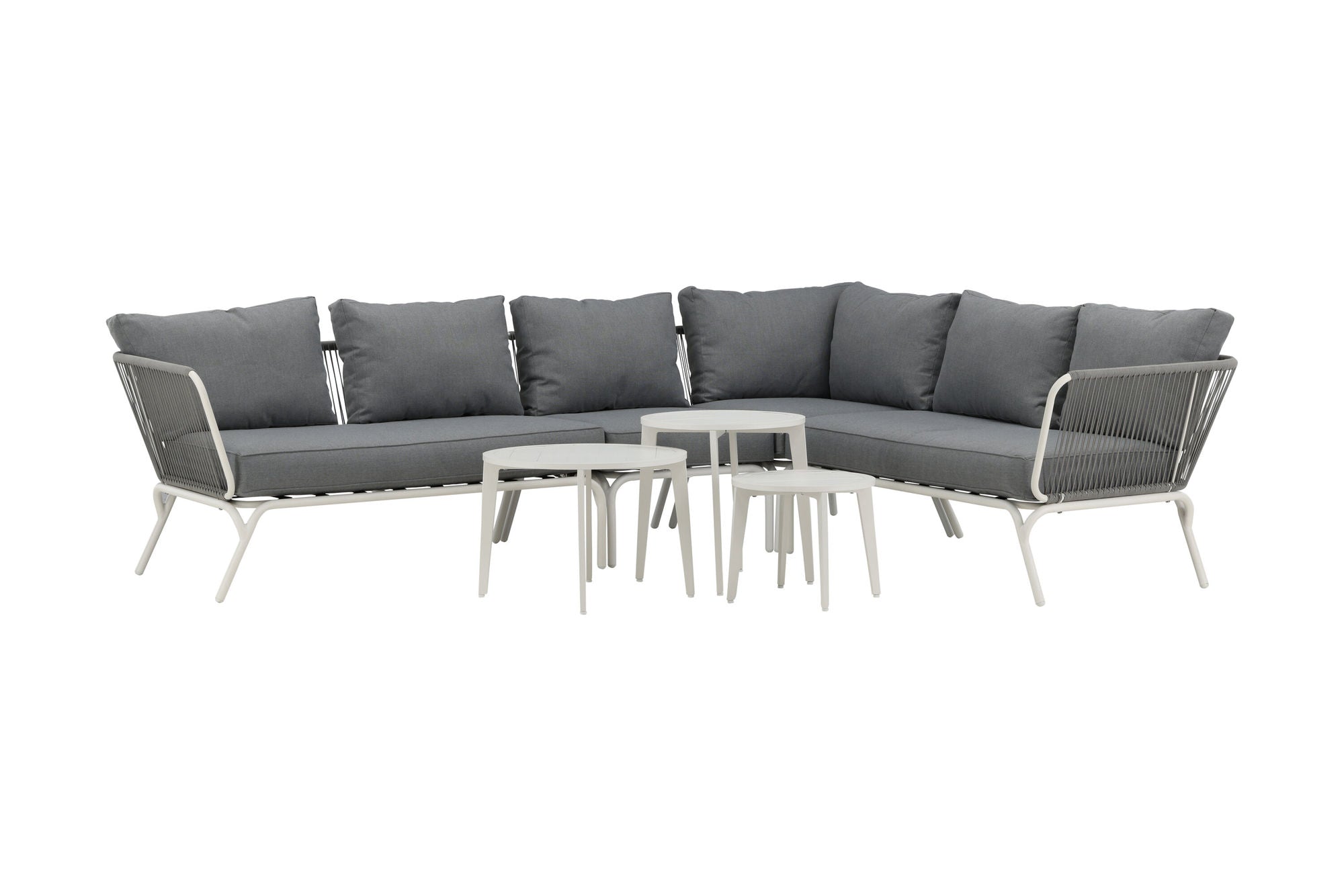 Venture Home Roxo hjørne sofa - White/Grey