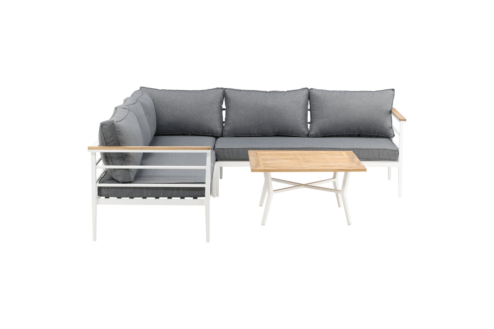 Venture Home Mexico hjørne Sofa - White Alu / Teak
